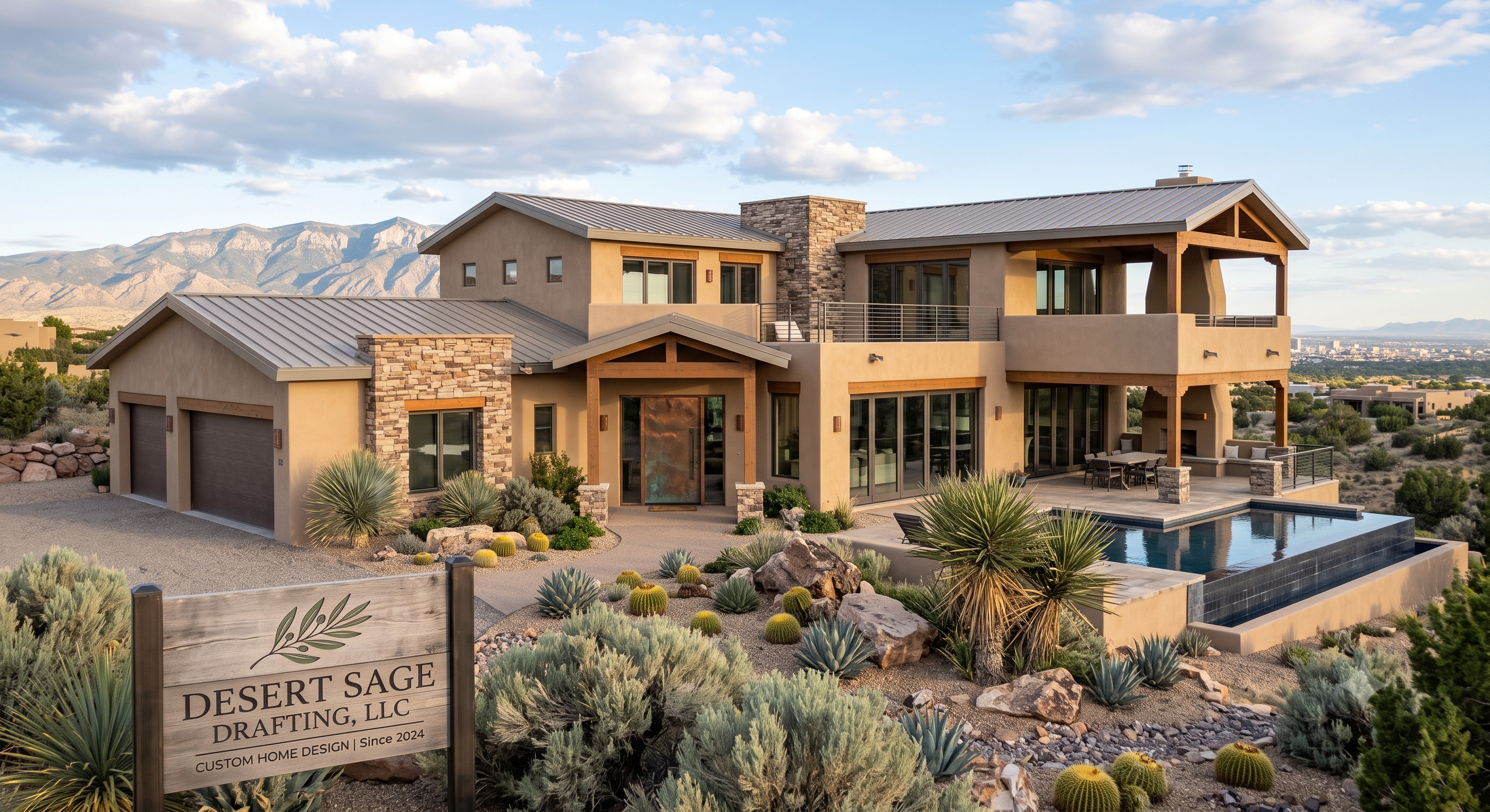Two-Story Desert Modern Custom Home