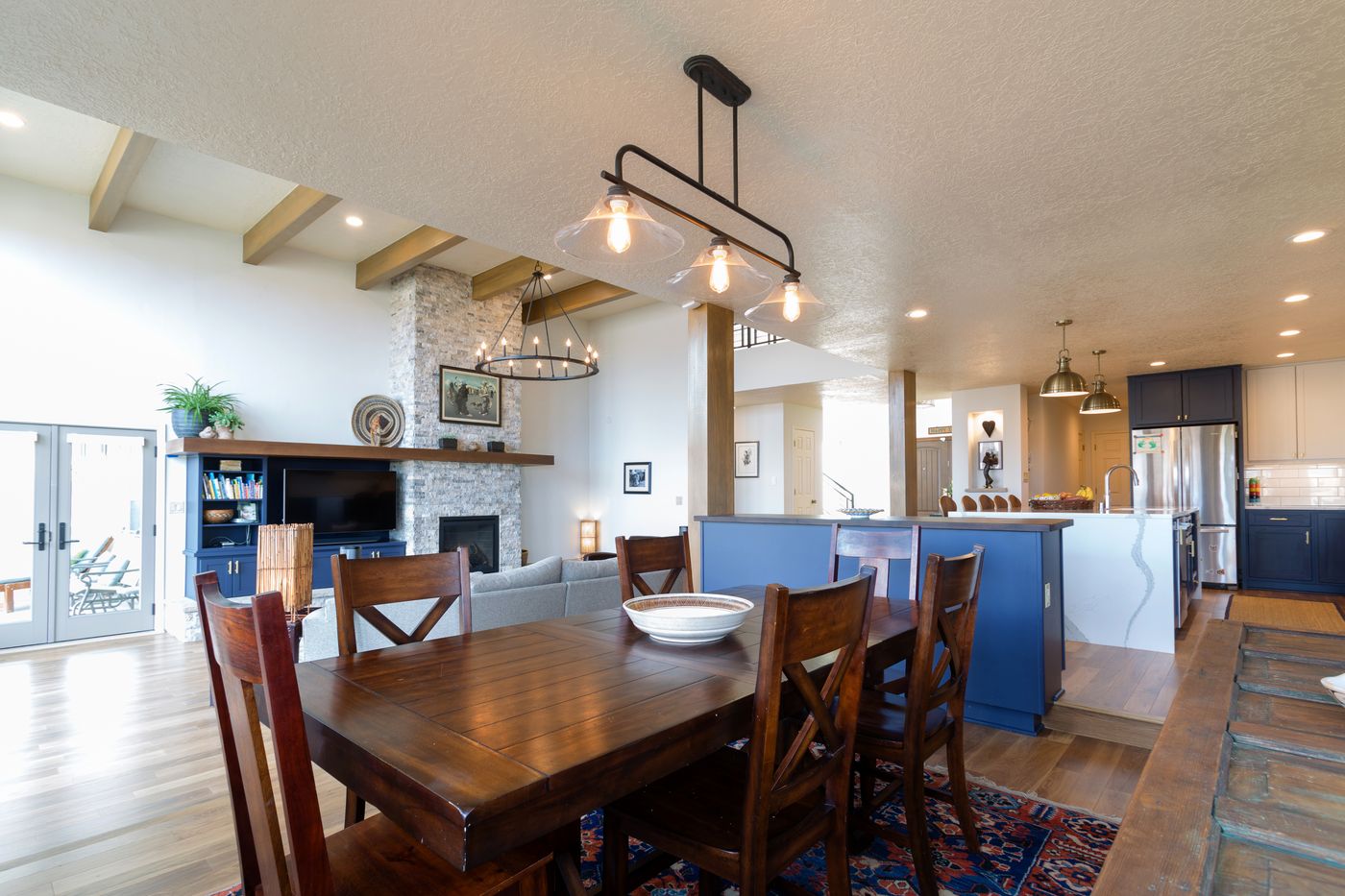 Blue Farmhouse Kitchen
